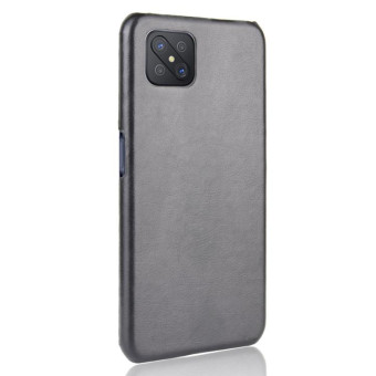 For Oppo Reno4 Z 5G/A92S Shockproof Litchi Texture PC + PU Case(Black)