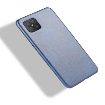 For Oppo Reno4 Z 5G/A92S Shockproof Litchi Texture PC + PU Case(Blue)