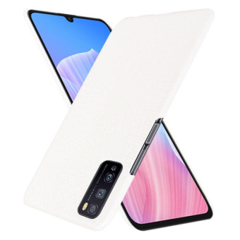 For Huawei Enjoy Z/Enjoy 20 Pro Shockproof Crocodile Texture PC + PU Case(White)