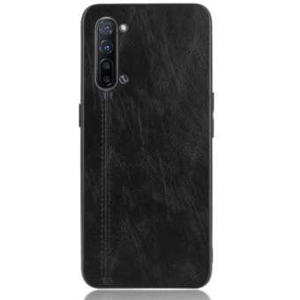 For OPPO K7 5G Shockproof Sewing Cow Pattern Skin PC + PU + TPU Case(Black)
