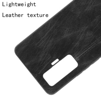 For Vivo iQOO 5 Pro 5G Shockproof Sewing Cow Pattern Skin PC + PU + TPU Case(Black)