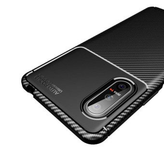 For Sony Xperia 5 II Carbon Fiber Texture Shockproof TPU Case(Blue)