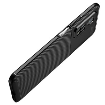 For Xiaomi Mi 10T Carbon Fiber Texture Shockproof TPU Case(Brown)