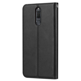 Knead Skin Texture Horizontal Flip Leather Case for Huawei Mate 10 Lite / Maimang 6 / Nova 2i, with Photo Frame & Holder & Card Slots & Wallet(Black)