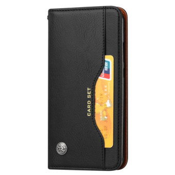Knead Skin Texture Horizontal Flip Leather Case for Huawei Nova 3e / P20 Lite, with Photo Frame & Holder & Card Slots & Wallet(Black)
