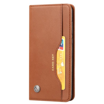 Knead Skin Texture Horizontal Flip Leather Case for Huawei P20 Pro, with Photo Frame & Holder & Card Slots & Wallet(Brown)