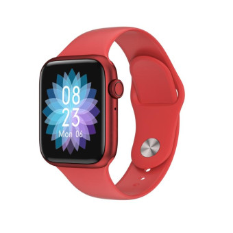 W98 Plus 1.54 inch Color Screen Smart Watch, IP67 Waterproof, Support Temperature Monitoring/Heart Rate Monitoring/Blood Pressure Monitoring/Blood Oxygen Monitoring/Sleep Monitoring(Red)