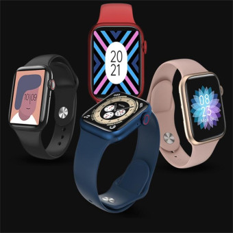 W98 Plus 1.54 inch Color Screen Smart Watch, IP67 Waterproof, Support Temperature Monitoring/Heart Rate Monitoring/Blood Pressure Monitoring/Blood Oxygen Monitoring/Sleep Monitoring(Blue)