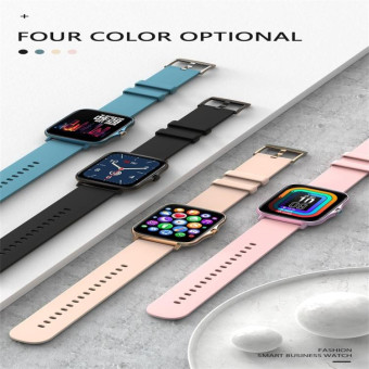 Y20 1.69 inch Color Screen Smart Watch IP67 Waterproof,Support Heart Rate Monitoring/Blood Pressure Monitoring/Blood Oxygen Monitoring/Sleep Monitoring(Blue)