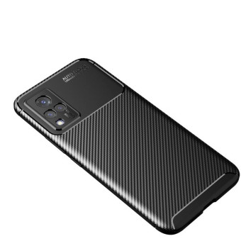 For vivo S9e Carbon Fiber Texture Shockproof TPU Case(Black)