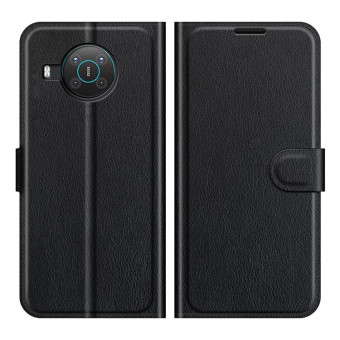 For Nokia X10/X20 Litchi Texture Horizontal Flip Protective Case with Holder & Card Slots & Wallet(Black)