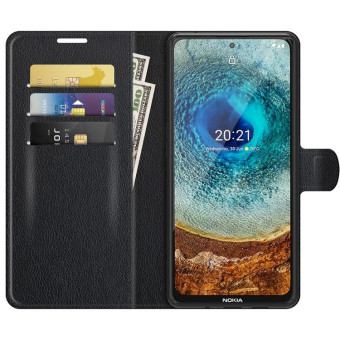 For Nokia X10/X20 Litchi Texture Horizontal Flip Protective Case with Holder & Card Slots & Wallet(Black)