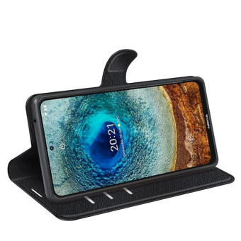 For Nokia X10/X20 Litchi Texture Horizontal Flip Protective Case with Holder & Card Slots & Wallet(Black)