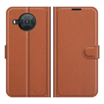 For Nokia X10/X20 Litchi Texture Horizontal Flip Protective Case with Holder & Card Slots & Wallet(Brown)