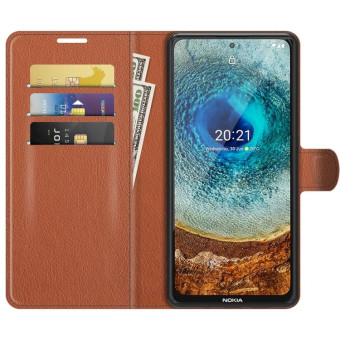 For Nokia X10/X20 Litchi Texture Horizontal Flip Protective Case with Holder & Card Slots & Wallet(Brown)