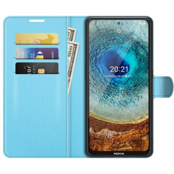 For Nokia X10/X20 Litchi Texture Horizontal Flip Protective Case with Holder & Card Slots & Wallet(Blue)