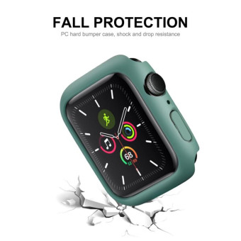 ENKAY Hat-Prince PC Frame + Full Coverage PMMA HD Screen Protector Film For Apple Watch Series 8 / 7 41mm(Transparent)