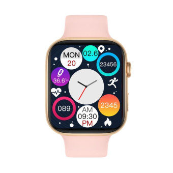 i7 pro 1.75 inch Color Screen Smart Watch, IP67 Waterproof,Support Bluetooth Call/Heart Rate Monitoring/Blood Pressure Monitoring/Blood Oxygen Monitoring/Sleep Monitoring(Pink)