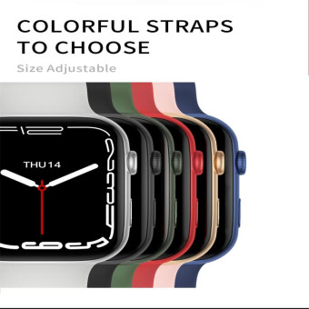 i7 pro 1.75 inch Color Screen Smart Watch, IP67 Waterproof,Support Bluetooth Call/Heart Rate Monitoring/Blood Pressure Monitoring/Blood Oxygen Monitoring/Sleep Monitoring(Red)