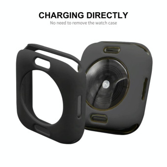 ENKAY Hat-Prince Protective TPU Watch Case + Full Coverage PET Screen Protector Film For Apple Watch Series 8 / 7 41mm(Green)