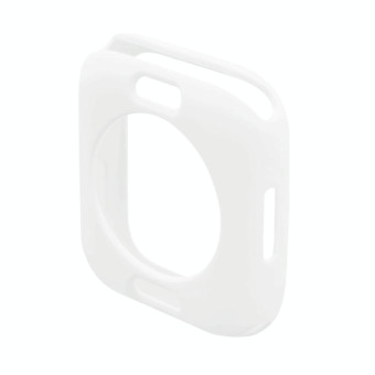 ENKAY Hat-Prince Protective TPU Watch Case + Full Coverage PET Screen Protector Film For Apple Watch Series 8 / 7 45mm(White)