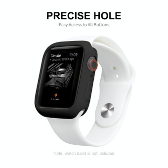 ENKAY Hat-Prince Protective TPU Watch Case + Full Coverage PET Screen Protector Film For Apple Watch Series 8 / 7 45mm(White)