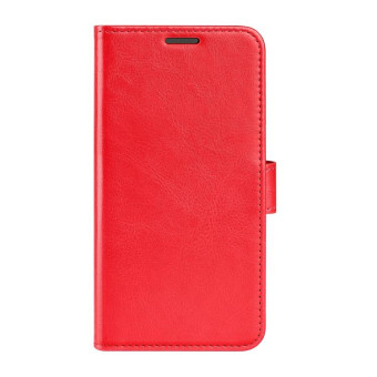 For TCL 20 R 5G R64 Texture Single Horizontal Flip Phone Protective Case with Holder & Card Slots & Wallet& Photo Frame(Red)