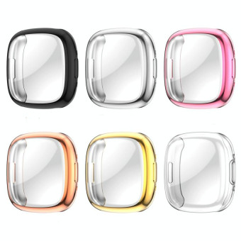 For Fitbit Versa 4 Shockproof TPU Protective Watch Case(Gold)