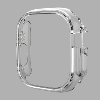 For Apple Watch Ultra / Ultra 2 49mm ENKAY 2 in 1 PC Case + Full Coverage 9H Tempered Glass Film(Transparent)