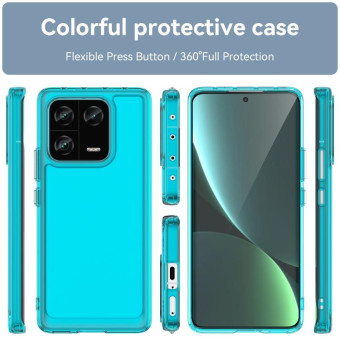 For Xiaomi 13 Pro Candy Series TPU Phone Case(Transparent Blue)
