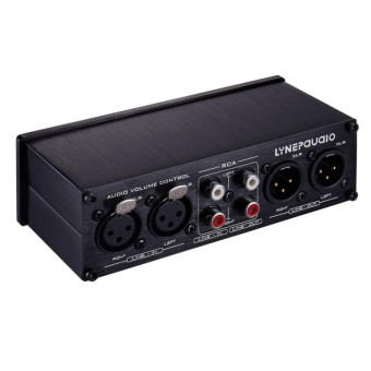 2 In and 2 Out Switcher Volume Controller, RCA signal switches to XLR balanced signal and no need for power supply. It provides RCA and XLR interfaces, independent L/R channel volume adjustment, which is suitable for devices with volume adjustment need