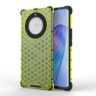 For Honor X9A Shockproof Honeycomb Phone Case(Green)