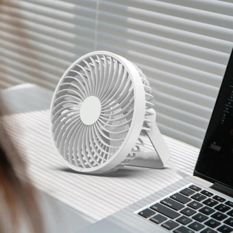 Multifunctional LED Rechargeable Outdoor Portable Tent Camping Fan(White)