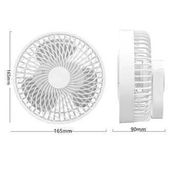 Multifunctional LED Rechargeable Outdoor Portable Tent Camping Fan(Black)