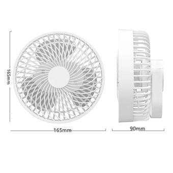 Multifunctional LED Rechargeable Outdoor Portable Tent Camping Fan(White)