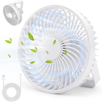 Multifunctional LED Rechargeable Outdoor Portable Tent Camping Fan(Black)