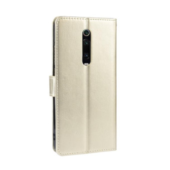 Retro Crazy Horse Texture Horizontal Flip Leather Case for Xiaomi Redmi K20 /K20 Pro , with Holder & Card Slots & Photo Frame(Gold)