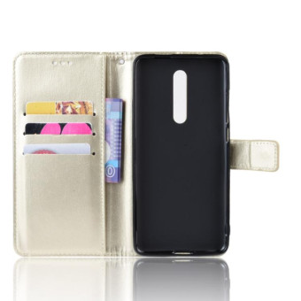 Retro Crazy Horse Texture Horizontal Flip Leather Case for Xiaomi Redmi K20 /K20 Pro , with Holder & Card Slots & Photo Frame(Gold)
