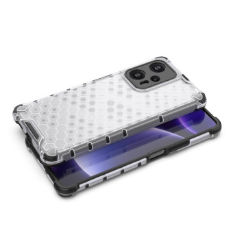 For Xiaomi Redmi Note 12 Turbo 5G Shockproof Honeycomb Phone Case(Blue)