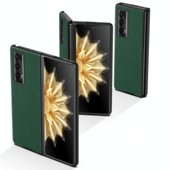 For Honor Magic V2 Litchi Leather All Inclusive Shockproof Phone Case(Black)