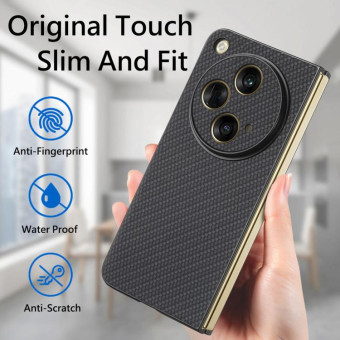 For OPPO Find N3 Carbon Fiber All-inclusive Shockproof Phone Case(Black)