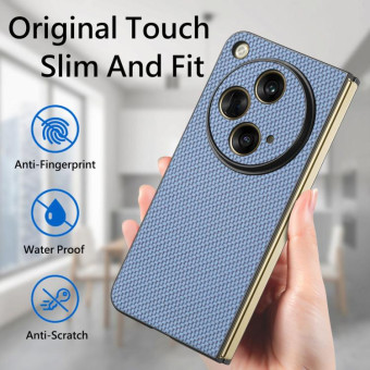 For OPPO Find N3 Carbon Fiber All-inclusive Shockproof Phone Case(Blue)