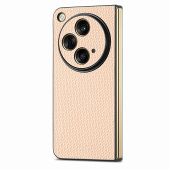 For OPPO Find N3 Carbon Fiber All-inclusive Shockproof Phone Case(Apricot)
