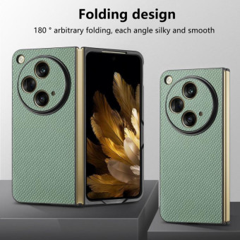 For OPPO Find N3 Carbon Fiber All-inclusive Shockproof Phone Case(Green)