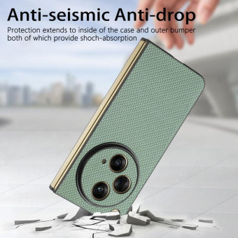 For OPPO Find N3 Carbon Fiber All-inclusive Shockproof Phone Case(Green)