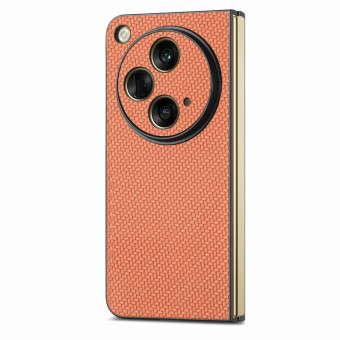 For OPPO Find N3 Carbon Fiber All-inclusive Shockproof Phone Case(Brown)