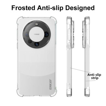 For Huawei Mate 60 Pro / 60 Pro+ ENKAY Transparent TPU Shockproof Phone Case with 3D PET Hot Bending Film