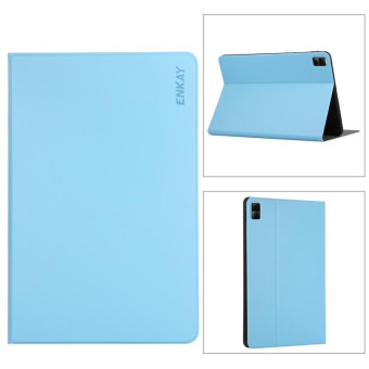 For Redmi Pad SE 11.0 ENKAY Leather Stand Smart Tablet Case(Light Blue)