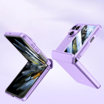For OPPO Find N3 Flip Skin-sensitive Case-film Integral Hinge Shockproof Phone Case(Purple)