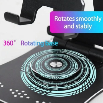 G61 Portable Folding 360-Degree Rotating Desktop Phone Holder(Red)